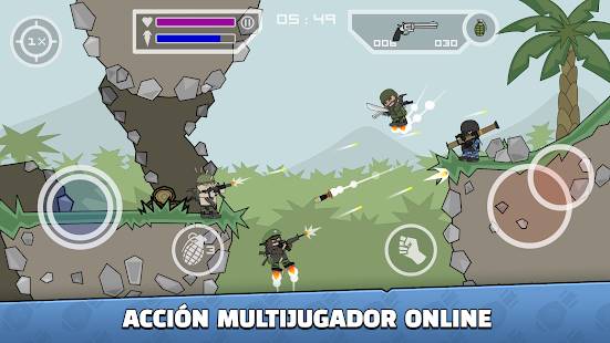 Descarga Mini Militia Doodle Army 2 MOD APK con Granadas Infinitas para Android Gratis 
