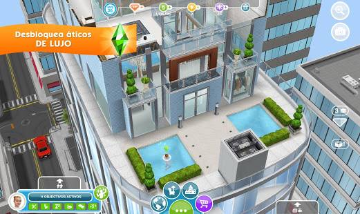 Descarga The Sims FreePlay MOD APK con Dinero Infinito Estilo de vida, social, puntos de simoleons Gratis para Android 10