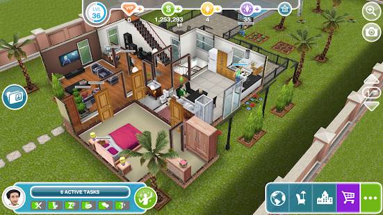 Descarga The Sims FreePlay MOD APK con Dinero Infinito Estilo de vida, social, puntos de simoleons Gratis para Android 