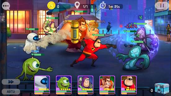 Descarga Disney Heroes: Battle Mode APK MOD con el Jugador Fuerte para Android Gratis 6