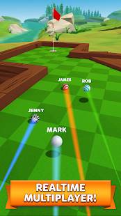 Descarga Golf Battle APK MOD de Alcance Automático de Agujero para Android Gratis 