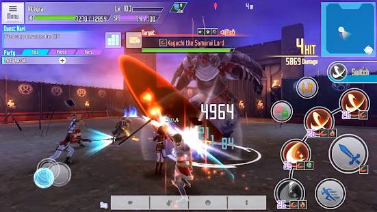 Descarga Sword Art Online Integral Factor MOD APK Versión en Inglés Gratis para Android 5