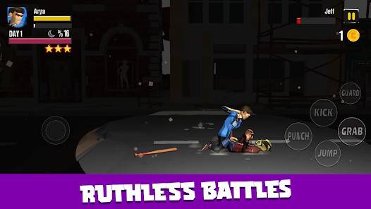 Descarga City Fighter vs Street Gang MOD APK con Modo Dios y Un Hit para Android Gratis 4