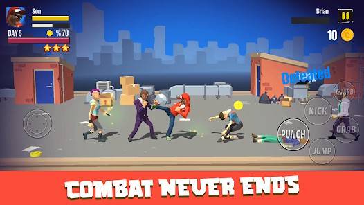 Descarga City Fighter vs Street Gang MOD APK con Modo Dios y Un Hit para Android Gratis 5