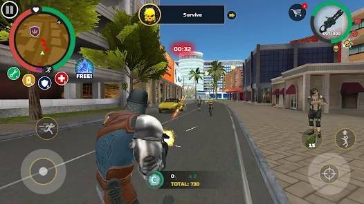 Descarga Rope Hero: Mafia City Wars MOD APK con Dinero Infinito para Android Gratis 9