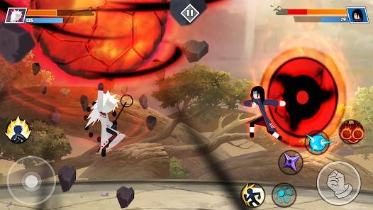 Descarga Stickman Shinobi Fighting MOD APK con Dinero Infinito y Menú Mod para Android Gratis 3