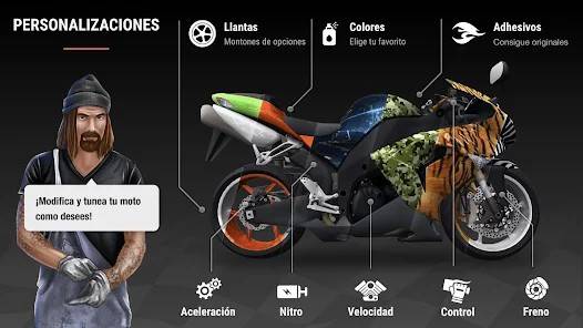 Descarga Racing Fever: Moto MOD APK con Dinero Infinito para Android Gratis 4