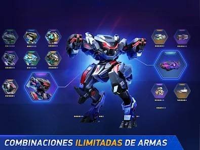 Descarga Mech Arena: Robot Showdown MOD APK con Mega Menú Mod, Daño y Munición para Android Gratis 4