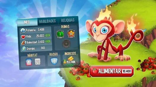 Descarga Monster Legends MOD APK con Alto Daño y Modo Dios para Android Gratis 