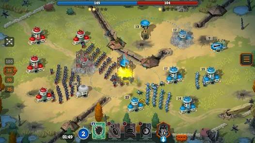 Descargar Bunker Wars: WW1 RTS Game MOD APK Sin anuncios para Android Gratis 