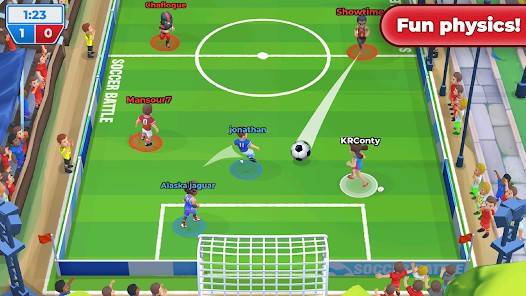 Descarga Soccer Battle MOD APK con Compras Gratuitas y Personajes Desbloqueados para Android Gratis 3
