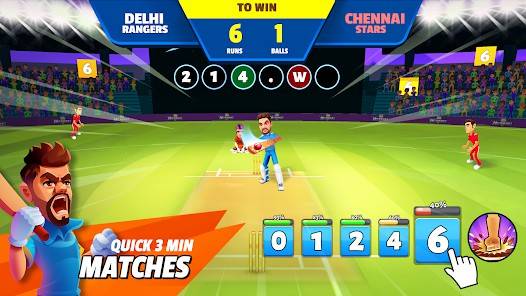 Descarga Hitwicket Superstars: Cricket MOD APK con Menú y Gana Fácil para Android Gratis 2