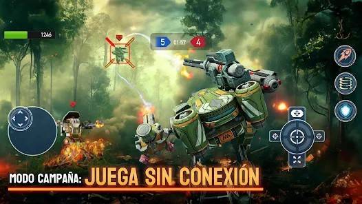 Descarga Mech Wars MOD APK con Dinero Infinito para Android Gratis 4