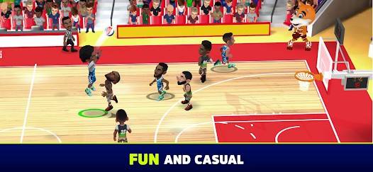 Descarga Mini Basketball MOD APK con Enemigos Tontos y Gana Fácil para Android Gratis 2