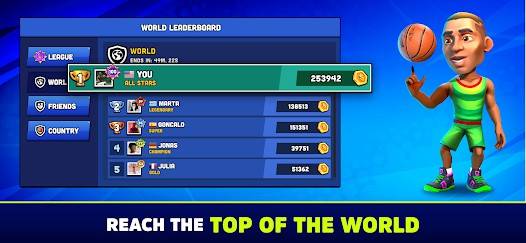 Descarga Mini Basketball MOD APK con Enemigos Tontos y Gana Fácil para Android Gratis 5