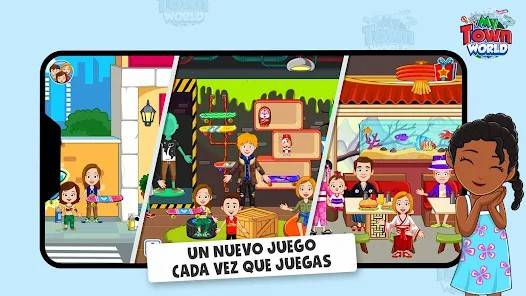 Descarga My Town World MOD APK con Todo El Contenido Desbloqueado para Android Gratis