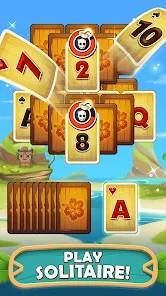 Descarga Solitaire TriPeaks MOD APK con Menú, Desbloqueado y Anti Ban para Android Gratis 2