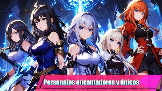 Descarga Black Seven Waifu Gacha Isekai MOD APK con Menú, Daño, Modo Dios y Diamantes Infinitos para Android Gratis