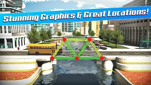 Descarga Bridge Construction Simulator MOD APK con Pistas Infinitas para Android Gratis 3