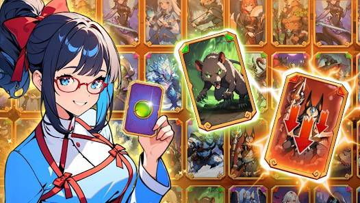 Descarga Hero Deck-Card Idle CCG MOD APK con Menú, Gemas ilimitadas, Daño y Modo Dios para Android Gratis 2