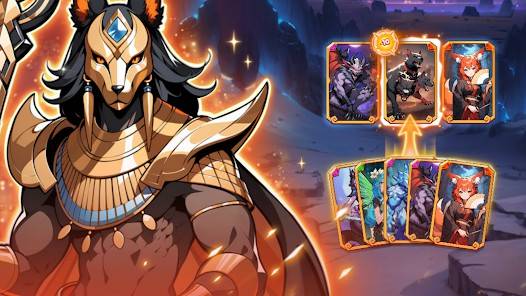 Descarga Hero Deck-Card Idle CCG MOD APK con Menú, Gemas ilimitadas, Daño y Modo Dios para Android Gratis 3