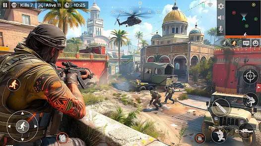 Descarga Commando War Army MOD APK con Enemigo Tonto y Modo Dios para Android Gratis 8