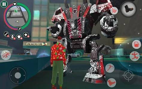 Descarga Crime Santa MOD APK con Puntos de habilidad Infinitos para Android Gratis 