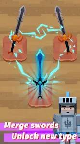 Descarga Merge Sword MOD APK con Recompensa por logro instantáneo para Android Gratis 2