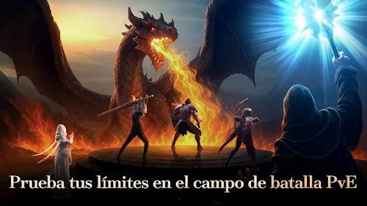 Descarga GODS RAID MOD APK con Menú y Multiplicador de velocidad de batalla x10 para Android Gratis 3