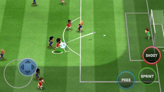 Descarga Mini Football MOD APK con Enemigos tontos y velocidad para Android Gratis 2