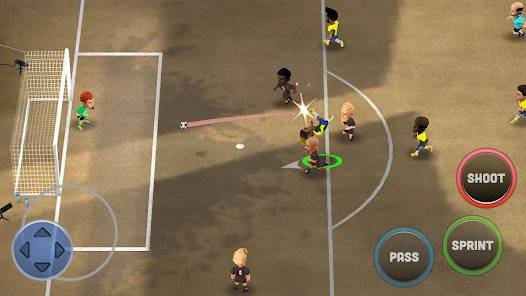 Descarga Mini Football MOD APK con Enemigos tontos y velocidad para Android Gratis 3