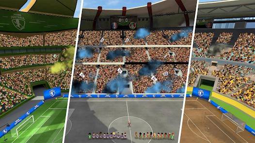 Descarga Mini Football MOD APK con Enemigos tontos y velocidad para Android Gratis 