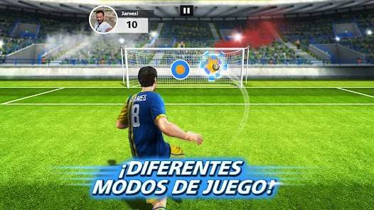Descarga Football Strike MOD APK con Siempre Anota y Estúpidos Enemigos para Android Gratis 4