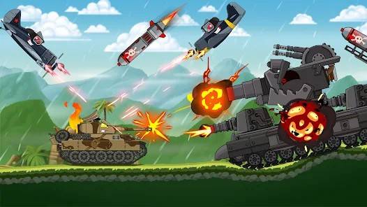 Descarga Tank Combat MOD APK con Menú, Dinero y Modo Dios para Android Gratis 